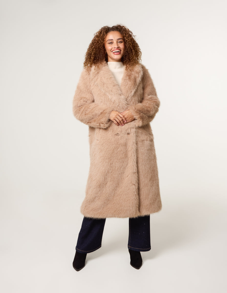 Mocha | Long Fluffy Coat | Blue Vanilla