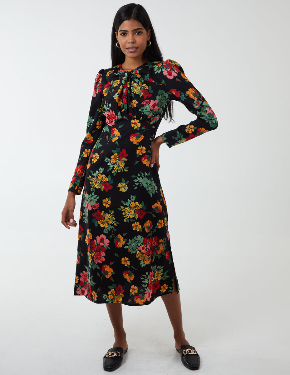 re:named floral dress//fall dressing - allergic to vanilla