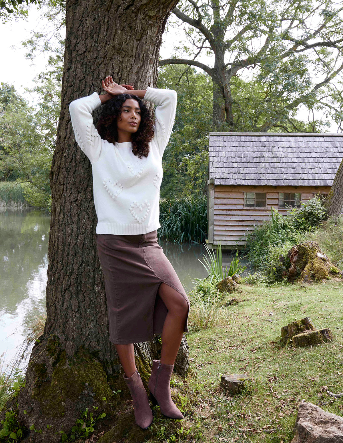 Midi Skirt Skirts With Tights And Ankle Boots Ankle Boots With