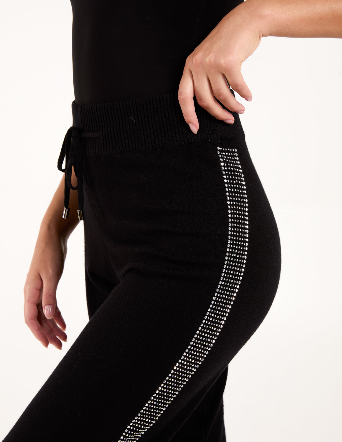 Black | Leggings Loungewear Silver Studs | Blue Vanilla Black | Leggings Loungewear Silver Studs | Blue Vanilla