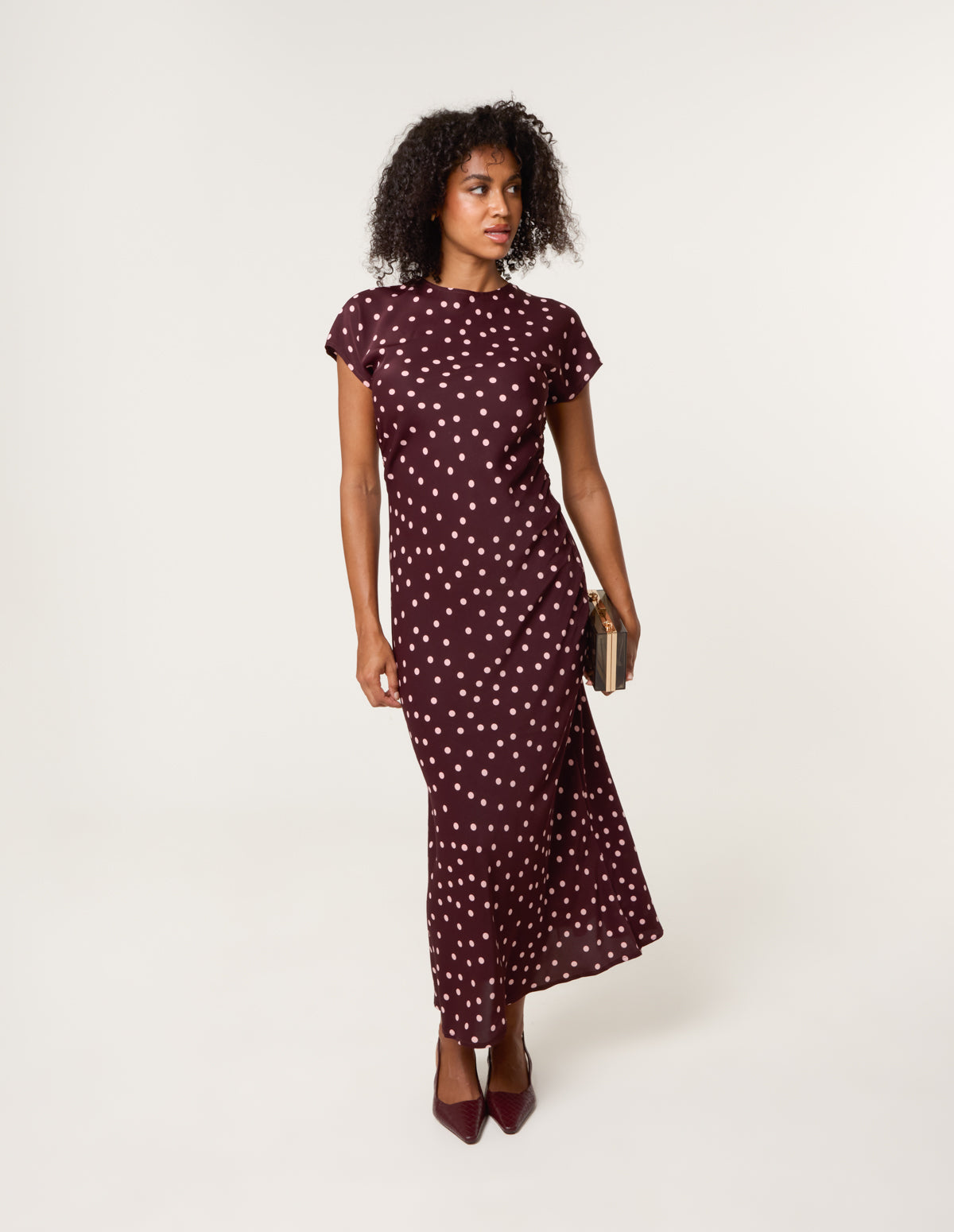 Spot Ruched Side Dress Spot Ruched Side Dress