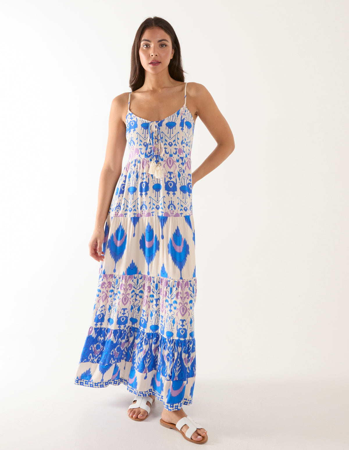 Blue | Tiered Maxi Dress