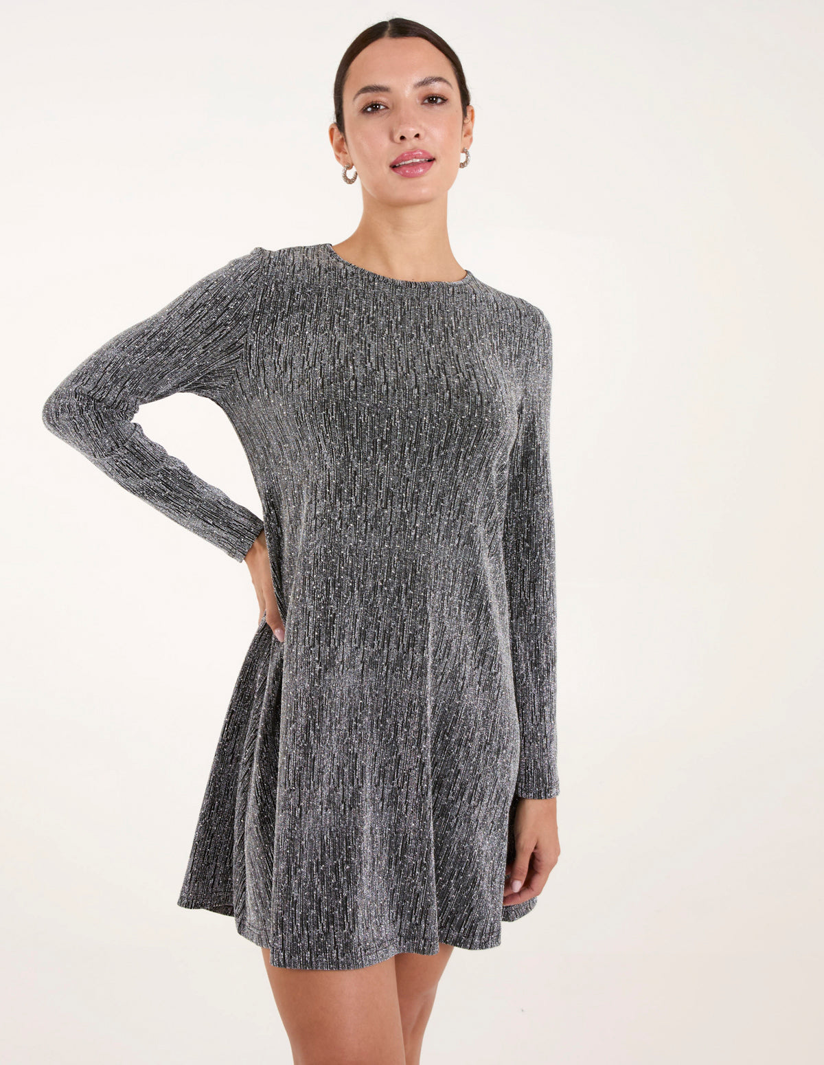 Lurex Diamante Swing Dress