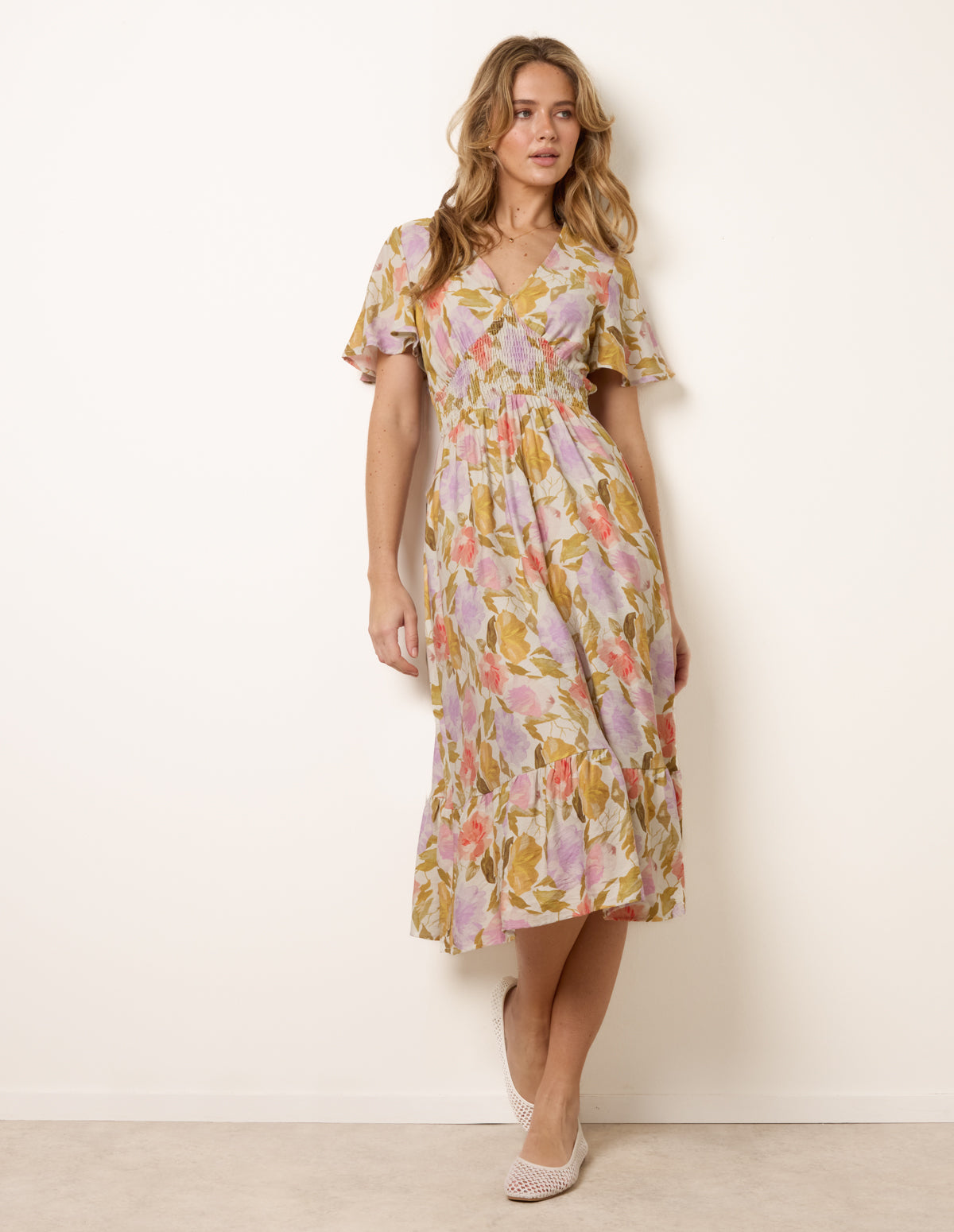 sachin and babi light blue dress Witt Floral Print Dress main image 1