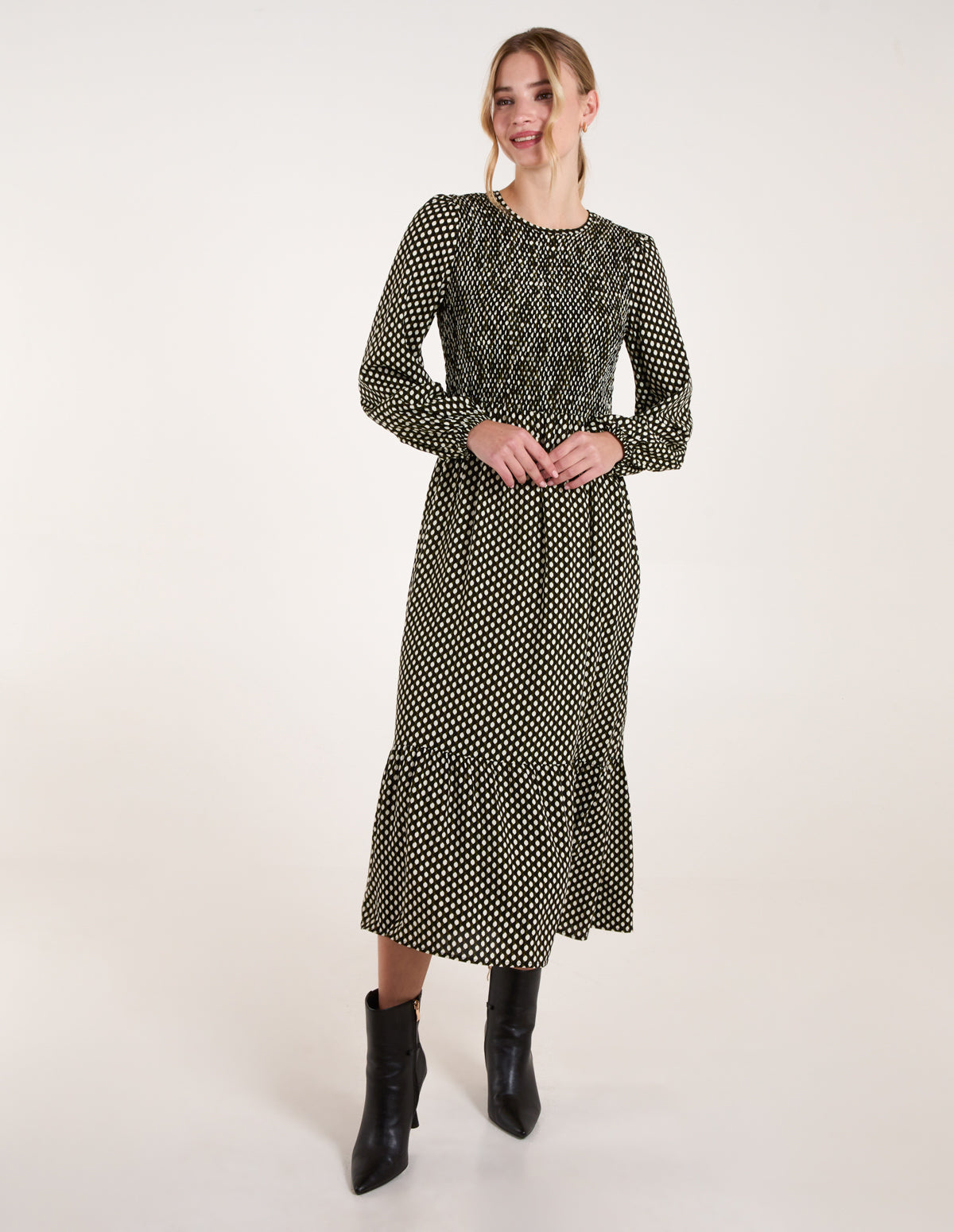 polka dot shirred midi dress Buy River Island White Polka Dot Shirred Midi Dress from Next USA
