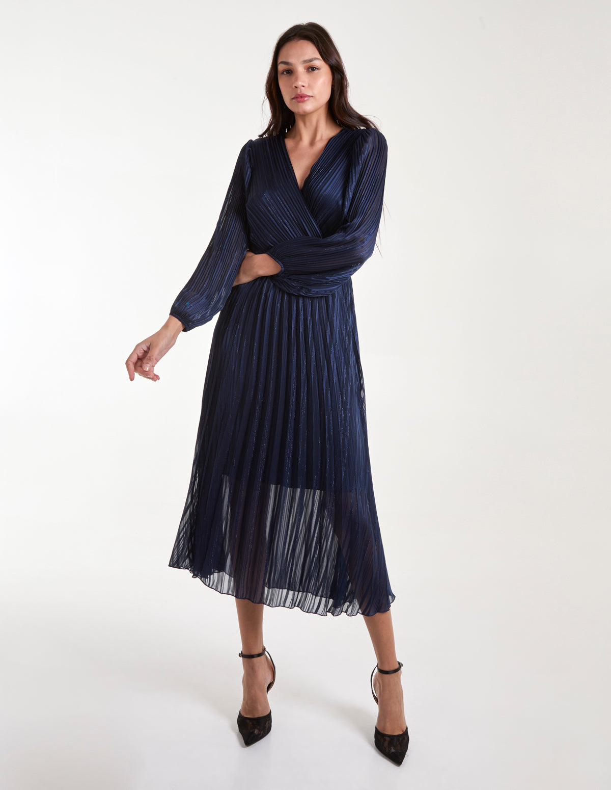 maxi dresses silkfred Blue with red floral maxi dress with ruffle detail | D.Anna
