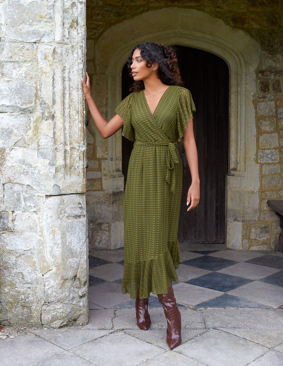 herlipto belted asymetric lace dress her lip to belted