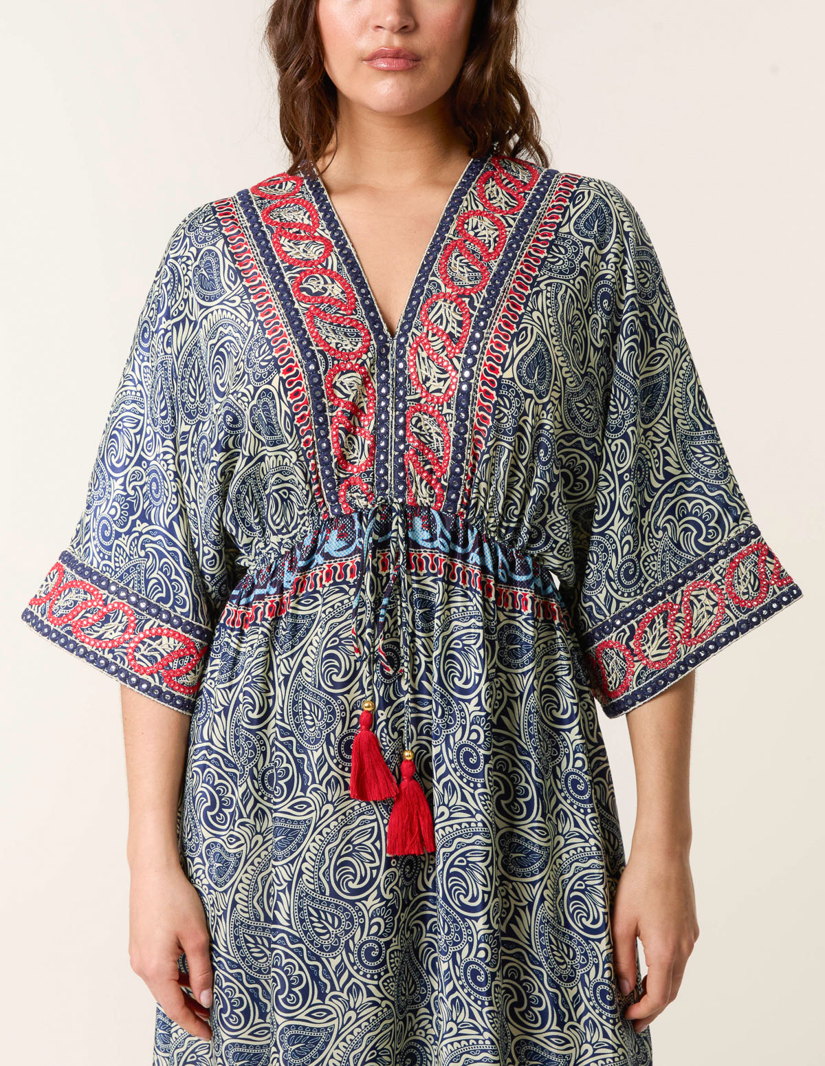 blue vanilla kimono dress Blue Vanilla Spice Midi Kimono Designed by OMishka