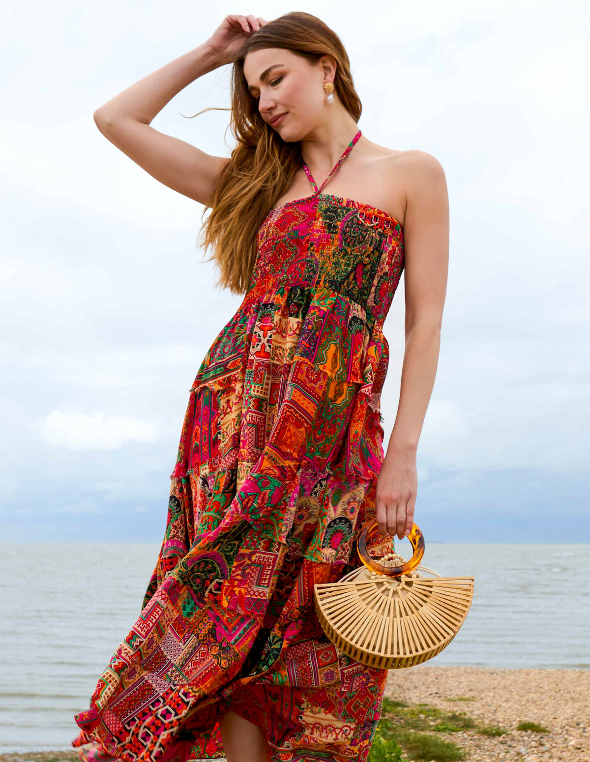 Tiered Halter Neck Dress Tiered Halter Neck Dress