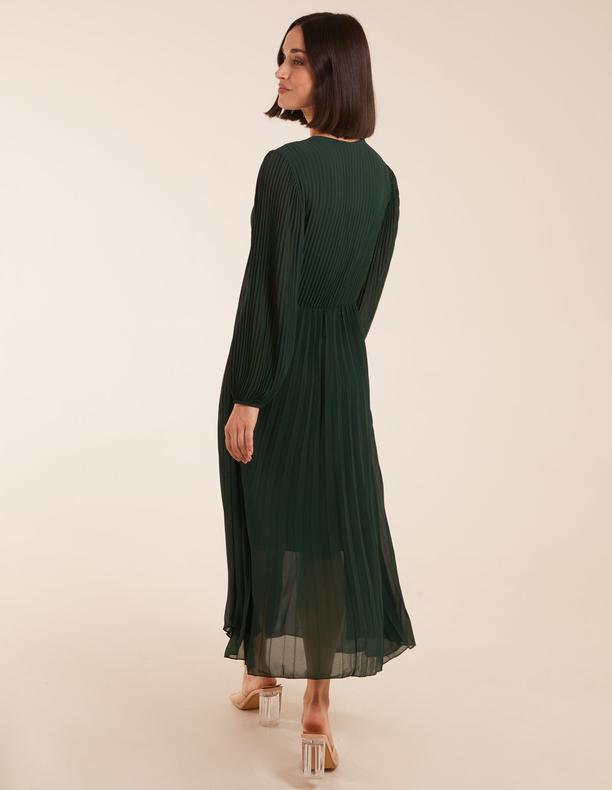 Pleated midi dress clearance zara