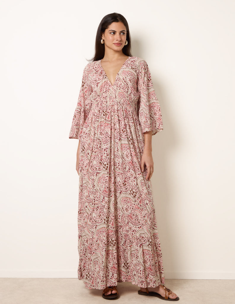 fitted blue dress Sleek Long Formal Dress with Long Sleeves