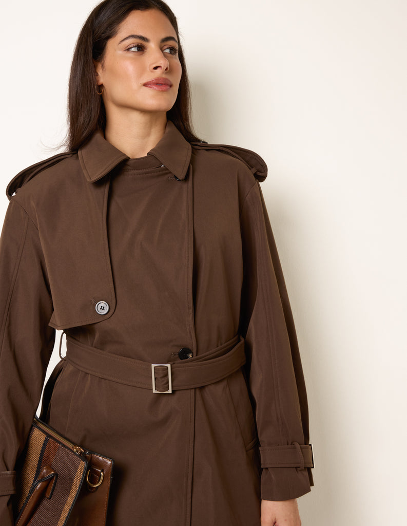 Chocolate | Short Trench Coat | Blue Vanilla