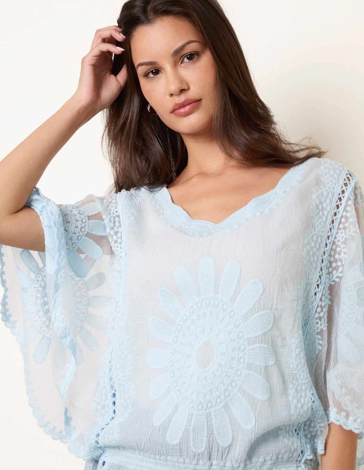 Steven Alan FLOWER LACE BLOUSE 二子玉)Steven Alan スティーブン 