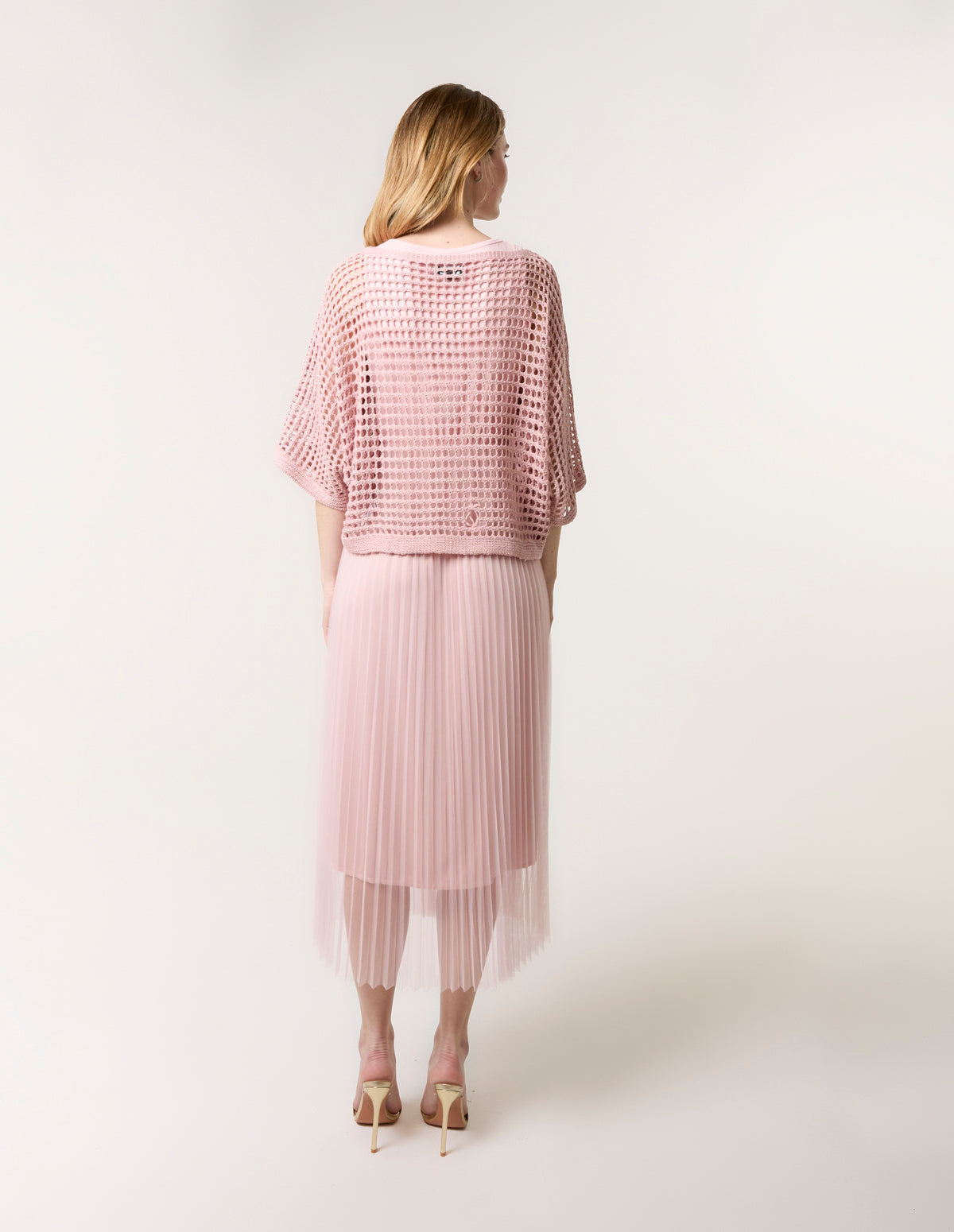 vanilla pink dress NEW!! Leslie OTS Dress in vanilla + pink!! $52!!