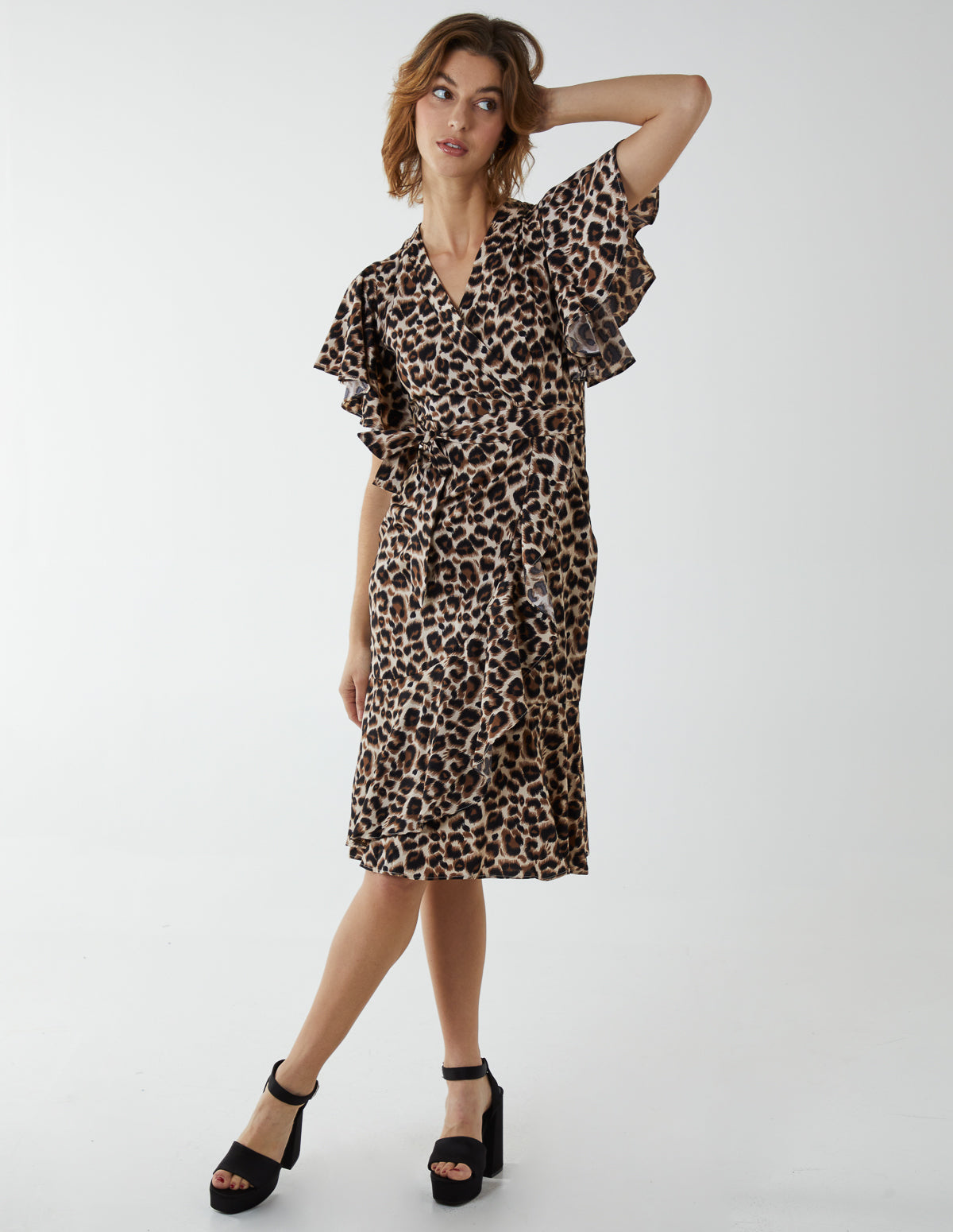 blue animal print wrap dress Blue Leopard Skin Wrap Dress Blue Leopard Print Wrap Dress Store
