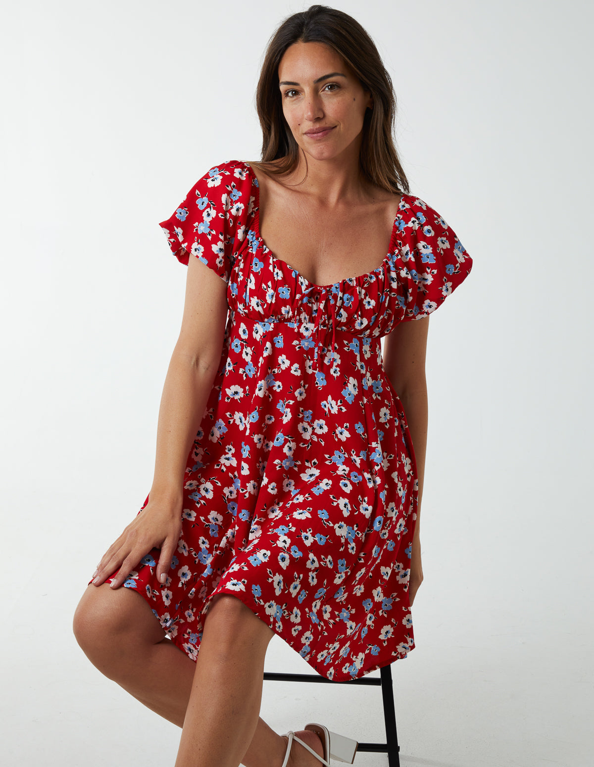 red birthday dress sparkly Red Sequin Dress - Red Sequin Tunic -Sequin Shift Dress