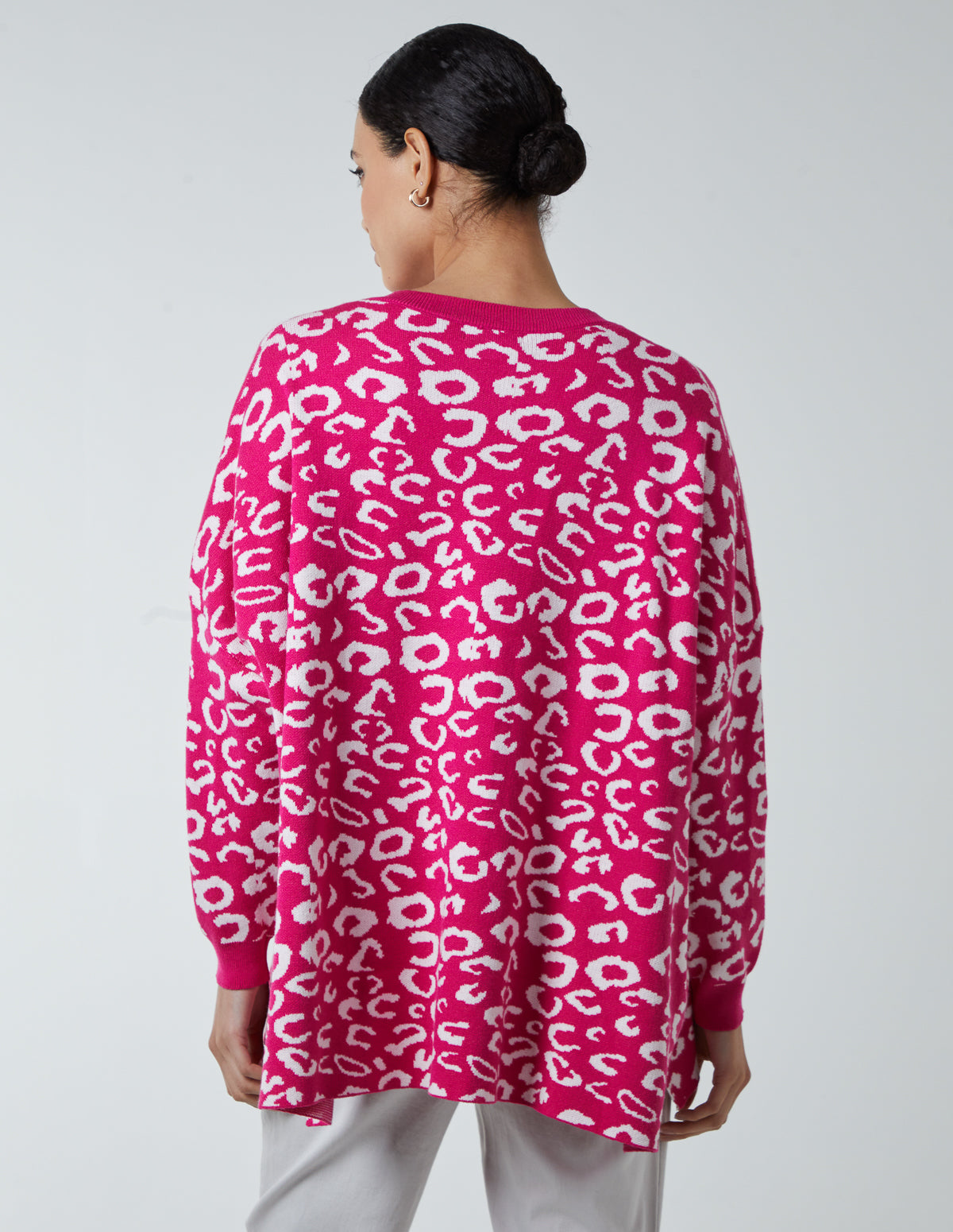 Pink leopard clearance jumper