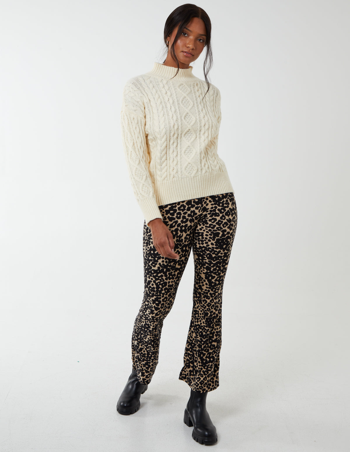 Flared animal hot sale pants