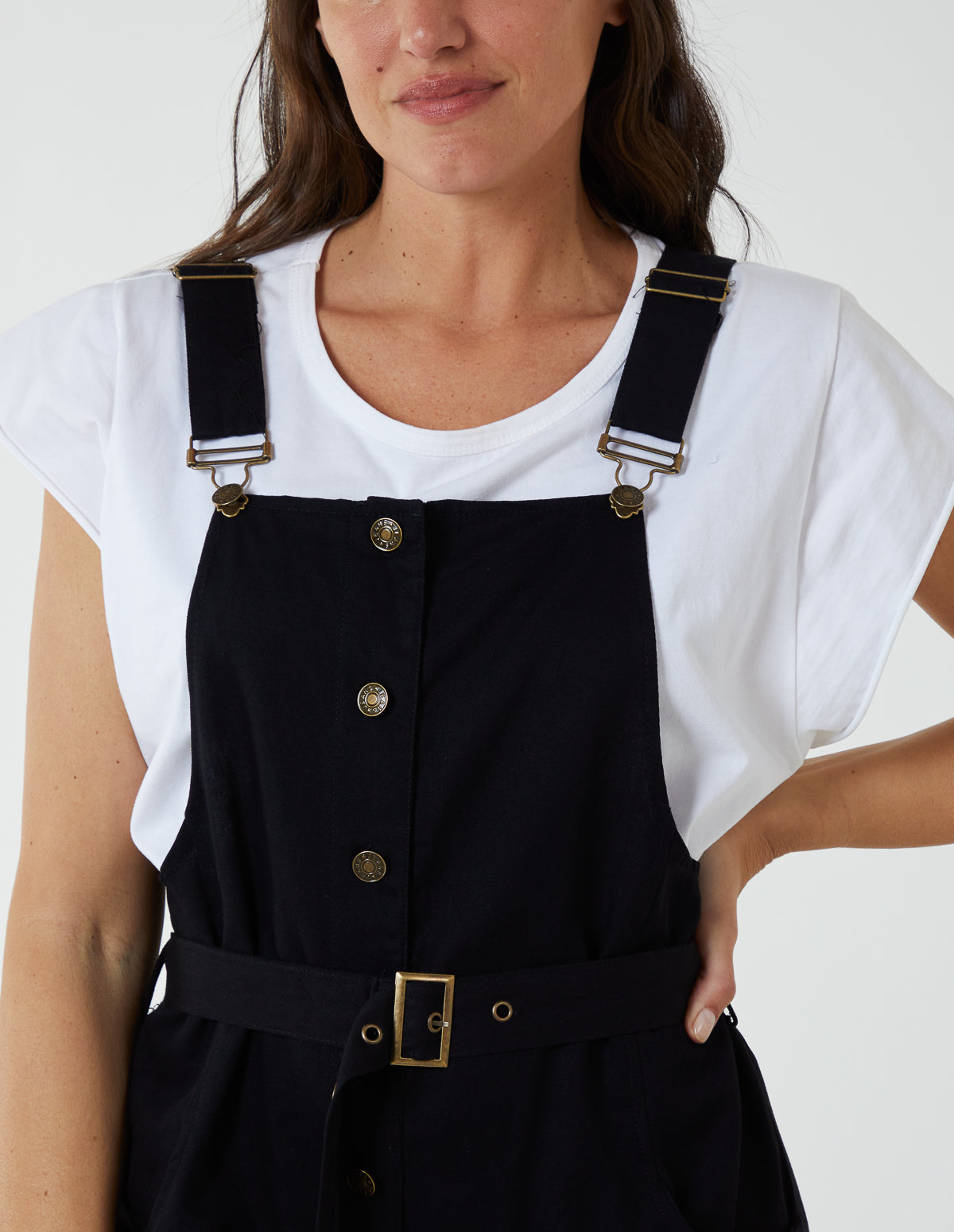 Black, Button Down Dungarees